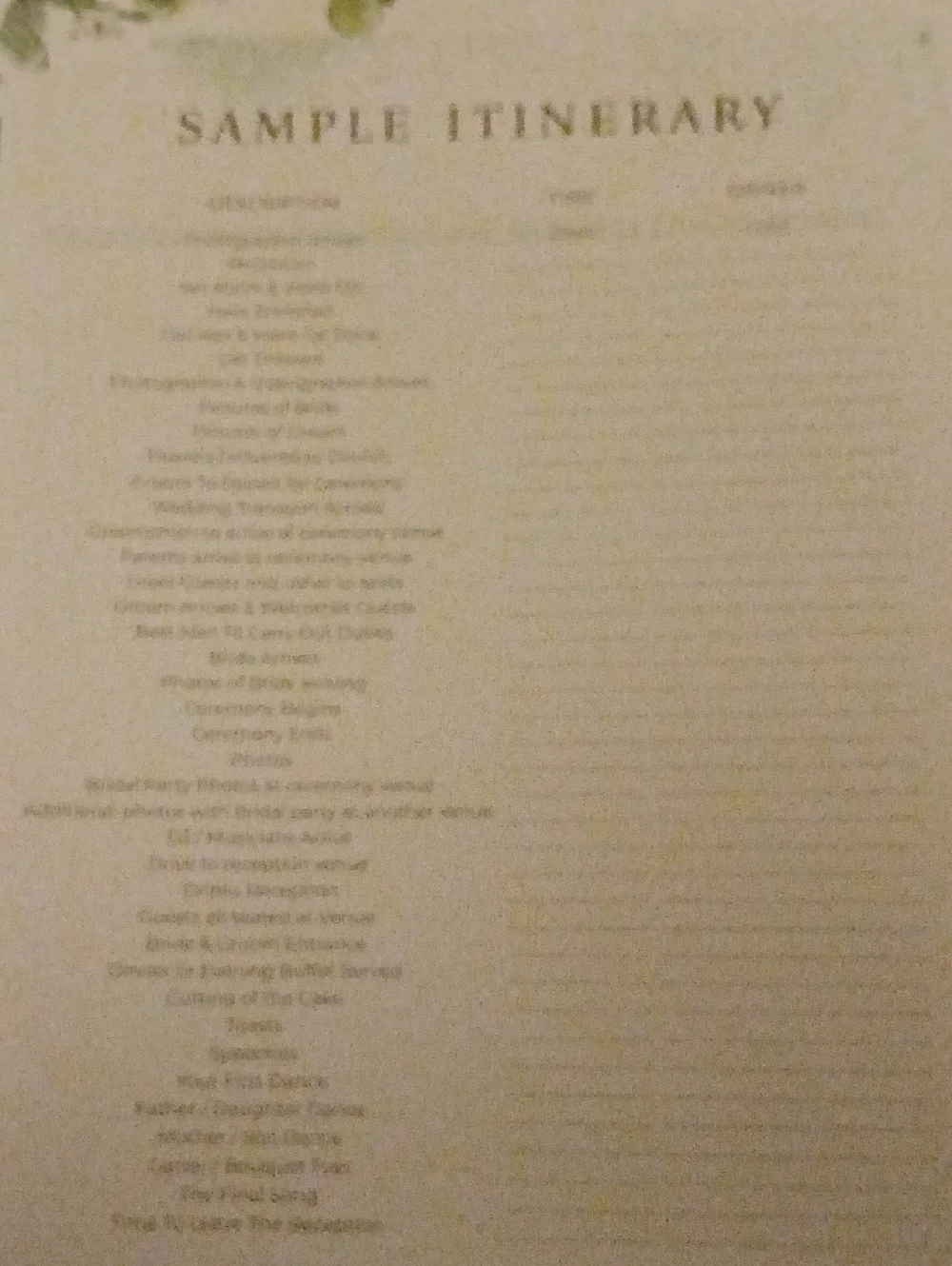 N/A complete wedding